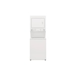 Frigidaire FLCE7523AW 27" Long Vent Stacked Laundry Center with 3.9 Cu. Ft Washer and 5.5 Cu. Ft. Electric Dryer, in White