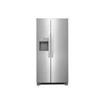 Frigidaire FRSS2323AS 33" Side by Side Refrigerator with 22.3 cu. ft. Capacity, EvenTemp, Bright LED Lighting, Energy Star (Stainless Steel)