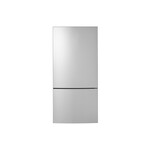 GE GBE17HYRFS 32" Counter-Depth Bottom-Freezer Refrigerator with 17.7 cu. ft. Capacity, ENERGY STAR Rated and Edge-to-Edge Glass Shelves in Stainless Steel