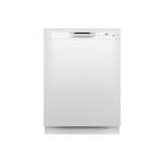 GE GDF535PGRWW 24" Built-In Front Control Dishwasher with 14 Place Settings, 55 dBA, ENERGY STAR Rated and Dry Boost (White)