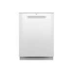 GE GDP670SGVWW 24" Built-In Fully Integrated Dishwasher with 16 Place Settings, Stainless Steel Tub, ENERGY STAR Rated, and 3rd Rack (White)