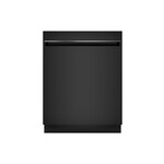 GE GDT225SGLBB 24" ENERGY STAR ADA Compliant Built-In Fully Integrated Dishwasher with Stainless Steel Tub and Sanitize Cycle (Black)