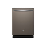 GE GDT670SMVES 24" Built-In Fully Integrated Dishwasher with 16 Place Settings, ENERGY STAR Rated, Stainless Steel Tub and 3rd Rack with Removable Silverware Caddy (Slate)