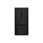 GE GFE26JEMDS 36" French Door Refrigerator with 25.7 Cu. Ft. Capacity, ENERGY STAR Rated, LED Lighting and Space-Saving Icemaker (Black Stainless Steel)