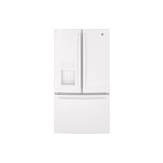 GE GFE26JGMWW 36" French Door Refrigerator with 25.7 Cu. Ft. Capacity, ENERGY STAR Rated, LED Lighting and Space-Saving Icemaker (White)