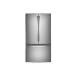 GE GNE29GYNFS 36" French Door Refrigerator with 28.7 Cu. Ft. Capacity, ENERGY STAR Rated, Showcase LED Lighting and TwinChill Evaporators in Fingerprint Resistant Stainless Steel