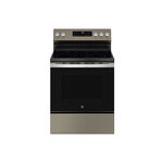 GE GRF500PVES 30" Freestanding Electric Range with 5 Elements, 5.3 cu. ft. Capacity, Crisp Mode and Self-Clean with Steam Clean (Slate)