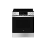 GE GRS500PVSS 30" Freestanding Electric Range with 5 Elements, 5.3 cu. ft. Oven Capacity, Crisp Mode, Fifth Element Warming Zone and Self-Clean with Steam Clean in Stainless Steel