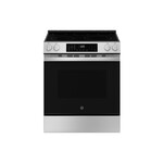 GE GRS600AVFS 30" Smart Slide-In Electric Convection Range with 5 Elements, 5.3 cu. ft., No Preheat Air Fry and EasyWash Oven Tray (Stainless Steel)