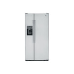 GE GSS23GYPFS 33" Side-By-Side Refrigerator with 23 Cu. Ft. Capacity, LED Lighting and External Dispenser (Fingerprint Resistant Stainless Steel)