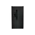 GE GSS25GGPBB 36" Side-By-Side Refrigerator with 25.3 Cu. Ft. Capacity, LED Lighting and External Dispenser (Black)