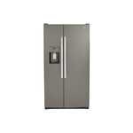 GE GSS25GMPES 36" Side-By-Side Refrigerator with 25.3 Cu. Ft. Capacity, LED Lighting and External Dispenser (Slate)