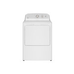 GE GTD38EASWWS 27" Electric Dryer with 7.2 cu. ft. Capacity, Up To 120 ft. Venting​ and Auto Dry in White