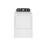 GE GTD48EASWWB 27" Electric Dryer with 7.2 cu. ft. Capacity, Up To 120 ft. Venting​ and Extended Tumble in White