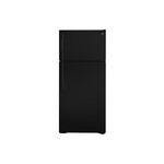 GE GTE17DTNRBB 28" Top Freezer Refrigerator with 16.6 Cu. Ft. Capacity, LED Lighting, ENERGY STAR Rated and ADA Compliant (Black)