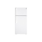 GE GTE17DTNRWW 28" Top Freezer Refrigerator with 16.6 Cu. Ft. Capacity, LED Lighting, ENERGY STAR Rated and ADA Compliant (White)