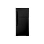 GE GTE19DTNRBB 30" Top Freezer Refrigerator with 19.2 Cu. Ft. Capacity, LED Lighting, ENERGY STAR Rated and ADA Complaint (Black)