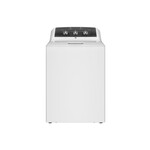 GE GTW525ACWWB 27" Top Load Washer with 4.3 cu. ft. Capacity, Stainless Steel Basket and True Dual-Action Agitator in White