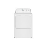 GE GTX33EASKWW  27" Electric Dryer with 6.2 cu. ft. Capacity, Up To 120 ft. Venting​ and Shallow Depth​ in White