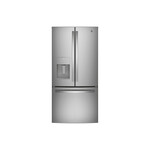 GE GYE18JYLFS 33" Counter Depth French Door Refrigerator with 17.5 Cu. Ft. Capacity, ENERGY STAR Rated and LED Lighting in Fingerprint Resistant Stainless Steel