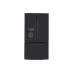 GE GYE22GENDS 36" Counter Depth French Door Refrigerator with 22.1 Cu. Ft. Capacity, ENERGY STAR Rated and External Dispenser (Black Slate)