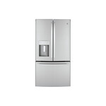 GE GYE22GYNFS 36" Counter Depth French Door Refrigerator with 22.1 Cu. Ft. Capacity, ENERGY STAR Rated and External Dispenser (Fingerprint Resistant Stainless Steel)