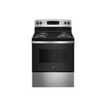 GE JB256RTSS 30" Freestanding Electric Range with 4 Coil Elements, 5 cu. ft. Oven Capacity, Self Clean and Sensi-Temp Technology (Stainless Steel)