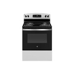 GE JBS360RTSS 30" Freestanding Electric Range with 4 Coil Elements, 5 cu. ft. Oven Capacity, Sensi-Temp Technology and Storage Drawer (Stainless Steel)