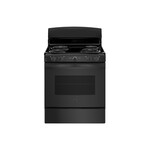 GE JBS460DMBB 30" Freestanding Electric Range with 4 Coil Elements, 5 cu. ft. Capacity, Storage Drawer and Sensi-Temp Technology (Black)