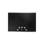 GE JEP5030STSS 30" Electric Cooktop with 5 Elements, Keep Warm Setting, Control Lock and Melt Setting (Stainless Steel Frame)