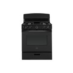 GE JGBS30DEKBB 30" Freestanding Gas Range with 4 Burners, 4.8 cu. ft. Oven Capacity, Broiler Drawer and Precise Simmer Burner  (Black)