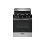 GE JGBS30REKSS 30" Freestanding Gas Range with 4 Burners, 4.8 cu. ft. Oven Capacity, Broiler Drawer and Precise Simmer Burner  (Stainless Steel)