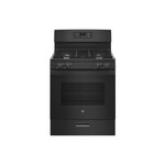 GE JGBS61DPBB 30" Freestanding Gas Range with 4 Burners, 4.8 cu. ft. Oven Capacity, Continuous Grates and Broiler Drawer (Black)