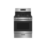 GE JGBS61RPSS 30" Freestanding Gas Range with 4 Burners, 4.8 cu. ft. Oven Capacity, Continuous Grates and Broiler Drawer (Stainless Steel)