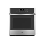 GE JKS3000SNSS 27" Smart Built-In Single Wall Oven with 4.3 cu. ft. Total Capacity, Self-Clean with Optional Steam Clean and Glass Touch Controls in Stainless Steel