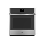 GE JKS5000SVSS 27" Smart Built-In Convection Single Wall Oven with 4.3 cu. ft. Total Capacity, True European Convection and No Preheat Air Fry (Stainless Steel)