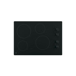 GE JP3030DWBB 30" Electric Cooktop with 4 Elements, Keep Warm Setting, Melt Setting and Hot Surface Indicator Lights  (Black)