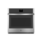 GE JTS5000SVSS 30" Smart Built-In Convection Single Wall Oven with 5 cu. ft. Total Capacity, True European Convection and No Preheat Air Fry (Stainless Steel)