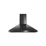 GE JVW5301BJTS 30" Wall-Mount Pyramid Chimney Hood with 350 CFM, Electronic Backlit Controls and Auto-Off in Stainless Steel (Black Stainless Steel)