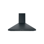 GE JVW5301FJDS 30 inch Wall-Mount Pyramid Chimney Hood with 350 CFM, Electronic Backlit Controls and Auto-Off in Stainless Steel (Black Slate)