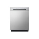 LG LDFC2423V 24" Front Control Dishwasher with SenseClean, 52 DBA (Stainless Look)