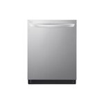 LG LDTS5552S 24" Top Control Smart Dishwasher with Quadwash, 3rd Rack, PrintProof Finish (Stainless Steel)