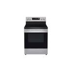 LG LREL6321S 30" Smart Freestanding Electric Range with 5 Elements, 6.3 cu. ft. Oven Capacity, ThinQ, Sabbath Mode, in Stainless Steel