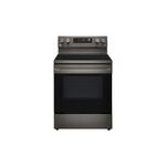 LG LREL6323D 30" Smart Electric Range with 6.3 cu. ft. Capacity, Convection, Airfry, EasyClean, Sabbath Mode (Black Stainless Steel)