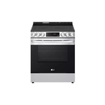 LG LSEL6333F 30" Smart Slide-In Electric Range with 5 Elements, 6.3 cu. ft. Capacity, Air Fry Crispy, EasyClean® + Self Clean, Fan Convection (Black Stainless Steel)