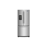 Maytag MFW2055FRZ 30" French Door Refrigerator with 19.68 cu. ft. Capacity, Exterior Water Dispenser and BrightSeries LED Lighting in Fingerprint Resistant Stainless Steel