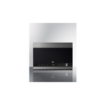 Summit MHOTR243SS 24" Over the Range Microwave with 1.4 cu. ft. Capacity, Turntable, LED Lighting, Auto Cook, Timed Cook, Multi-Stage Cooking, 10 Power Levels (Stainless Steel)