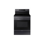 Samsung NE63A6511SG 30" Smart Freestanding Electric Range with 5 Elements, 6.3 cu. ft. Oven Capacity, Convection, Self & Steam Clean and Air Fry (Black Stainless Steel)