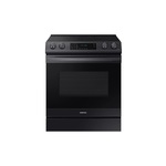 Samsung NE63T8511SG 30" Smart Slide-In Electric Range with 6.3 cu. ft. Oven Capacity, 5 Elements, Air Fry, Convection and ADA Compliant (Fingerprint Resistant Black Stainless Steel)