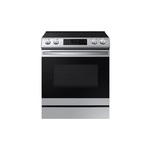 Samsung NE63T8511SS 30" Smart Slide-In Electric Range with 6.3 cu. ft. Oven Capacity, 5 Elements, Air Fry, Convection and ADA Compliant (Fingerprint Resistant Stainless Steel)